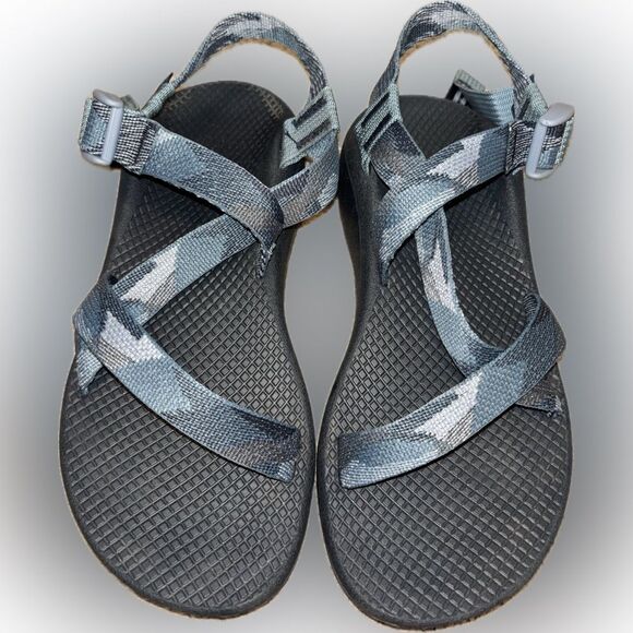 Chaco Z Cloud Blue Gray Jacquard Sandal Women’s Size 8 - Picture 1 of 5